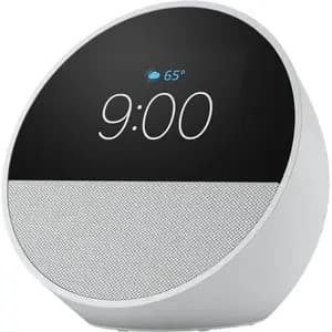 Amazon Echo Spot Smart Alarm Clock - Glacier White