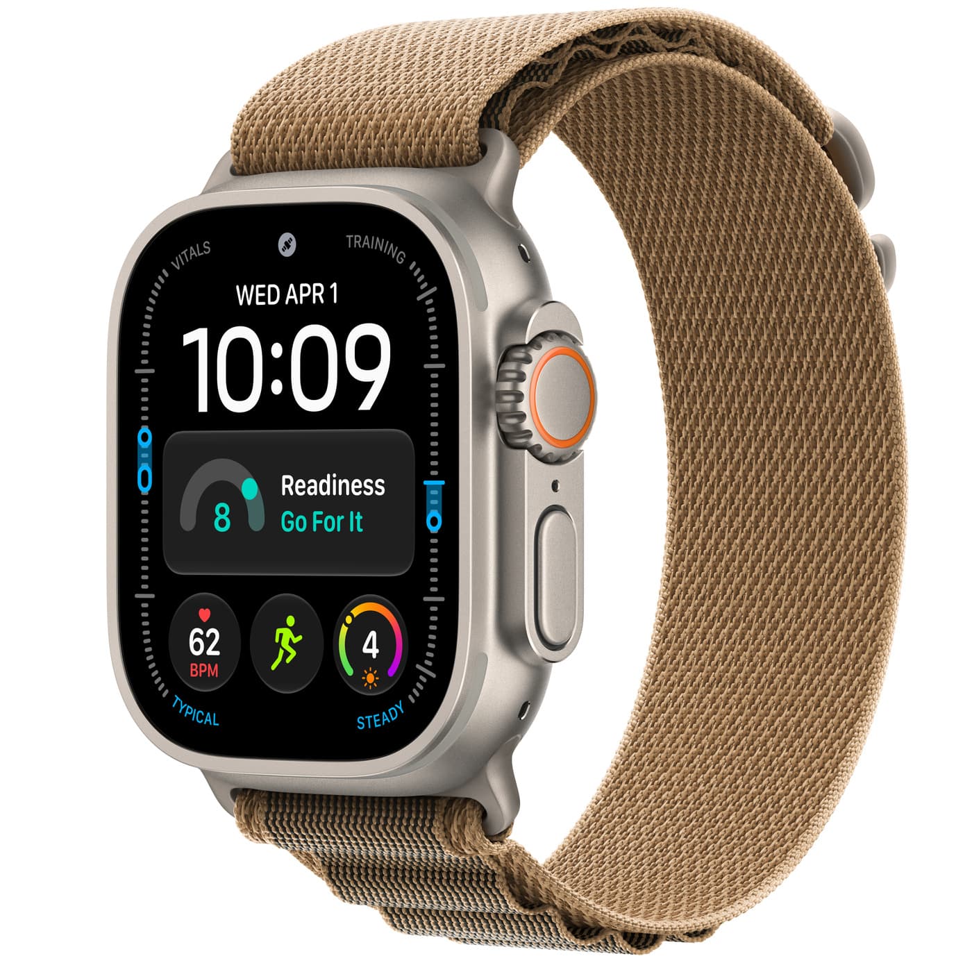 Apple Watch Ultra 4 Natural Alpine Loop · Desert · L