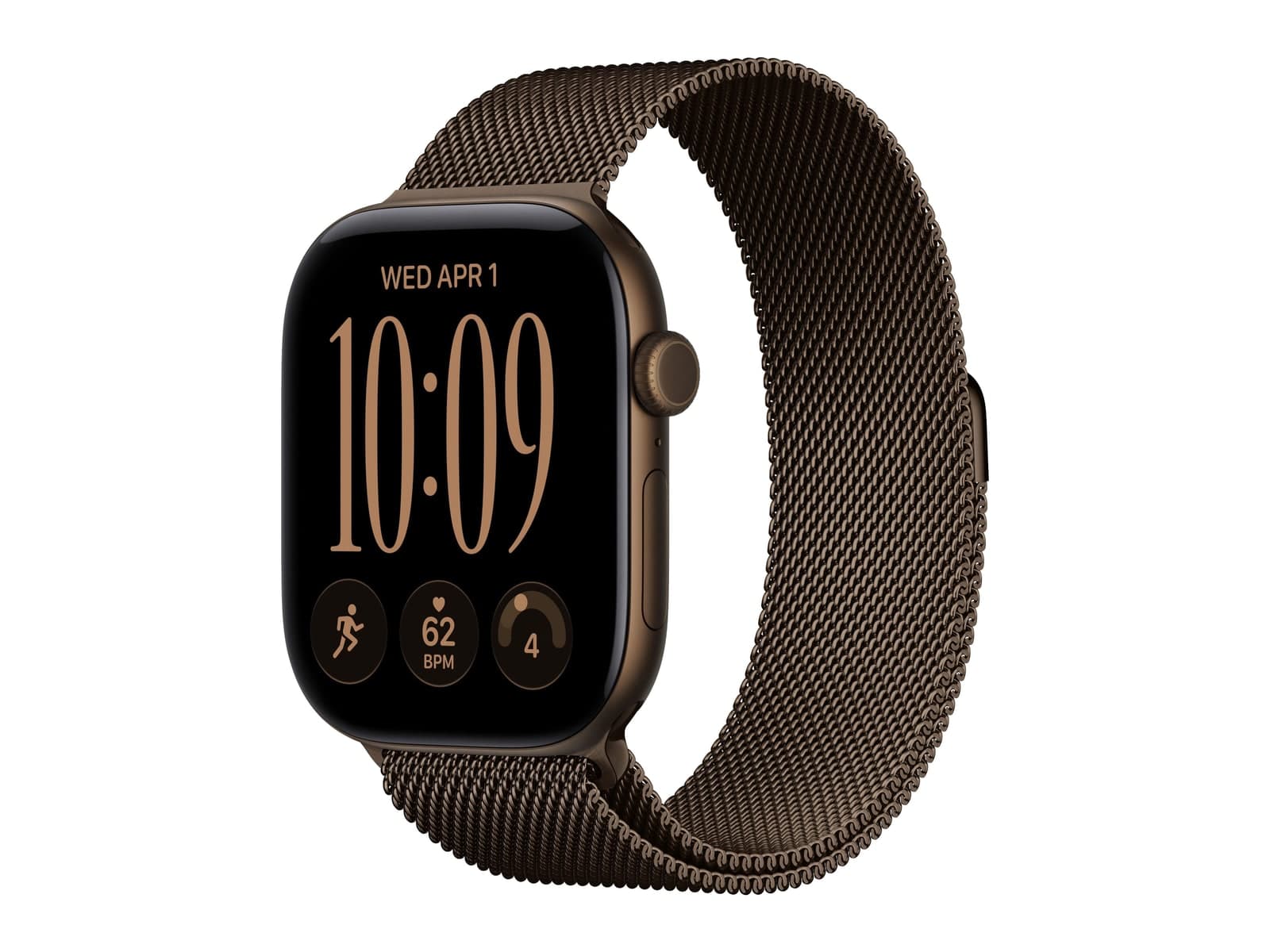 Apple Watch S12 46mm Dark Bronze Milanese Loop · Dark Bronze · S/M GPS
