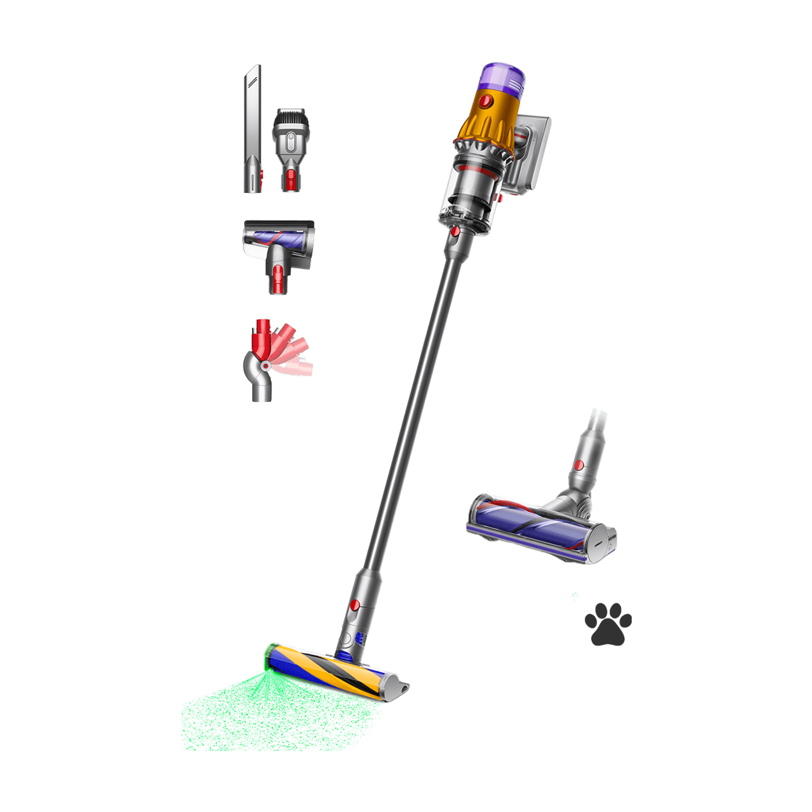Dyson V12 Detect Slim Absolute, Yellow Nickle