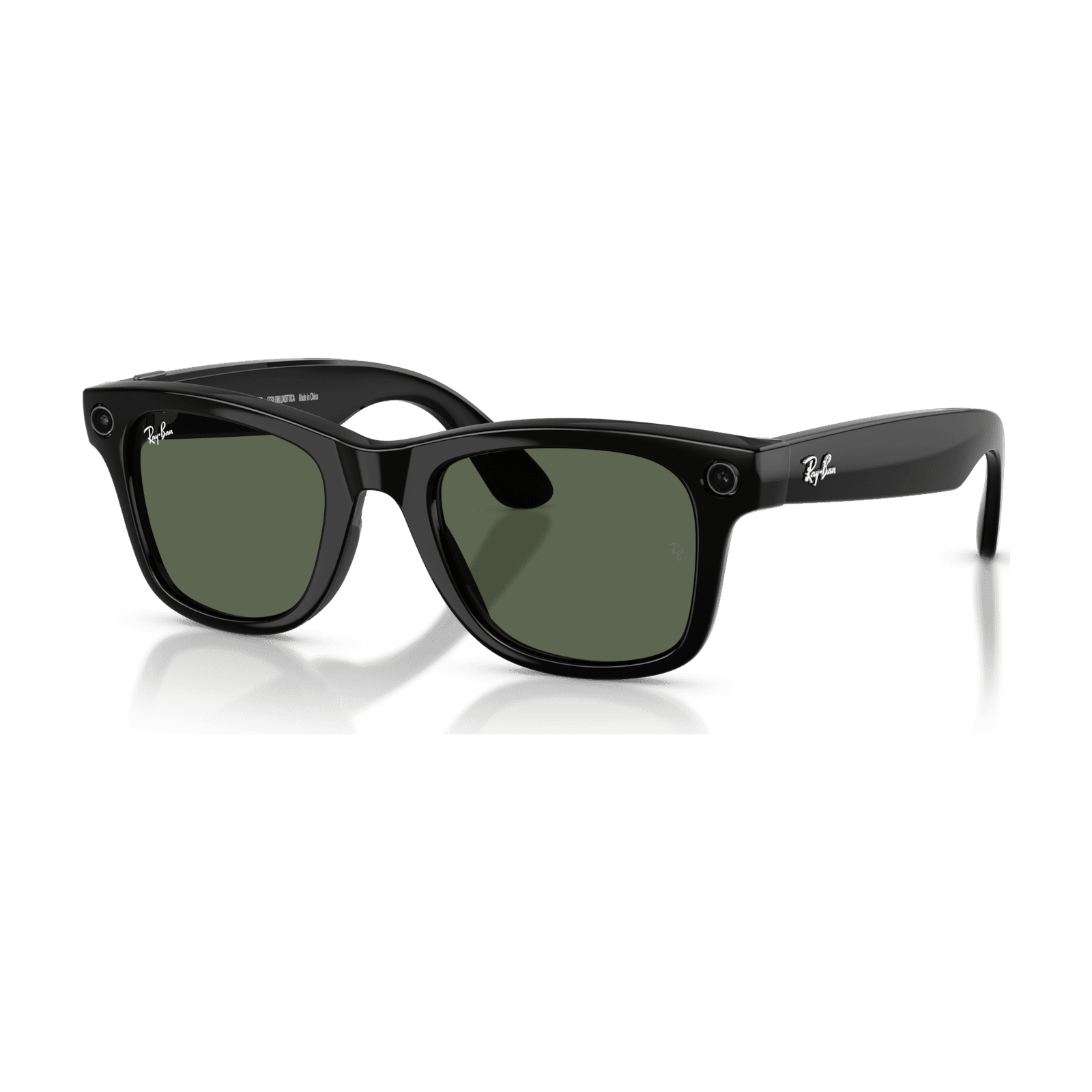 RayBan Meta Wayfarer (Gen 2) Shiny Black / G15 Green S50