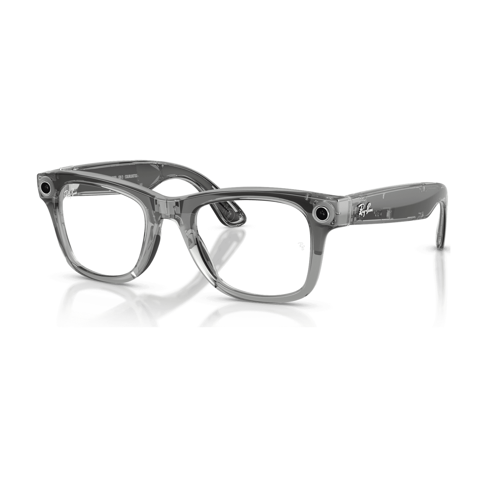 Ray-Ban Meta Gen 2 Wayfarer Shiny Transparent Grey Transition Sapphire 53mm RW4012