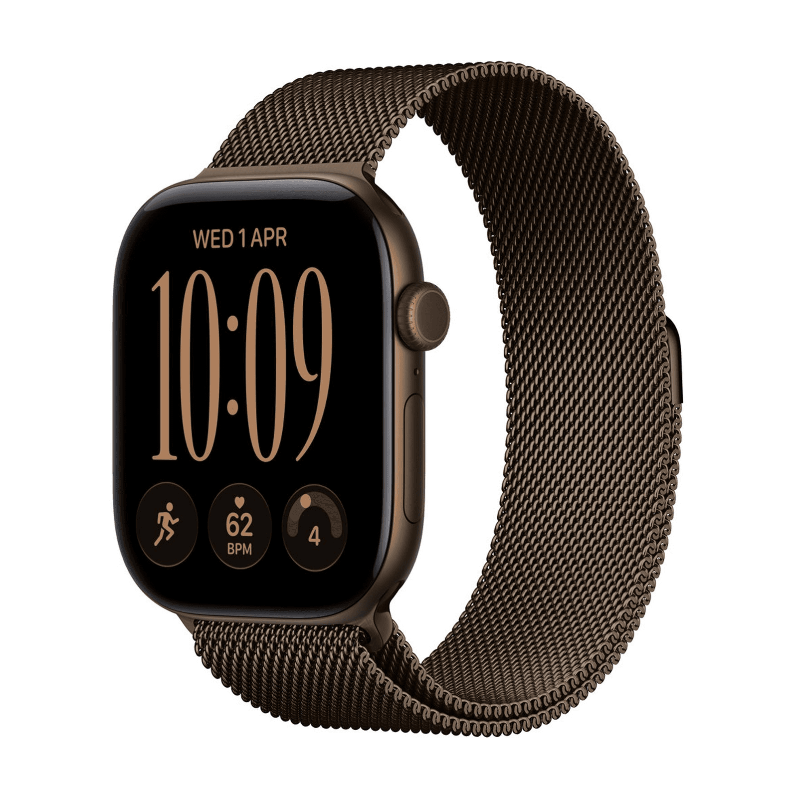 Apple Watch S12 46mm Dark Bronze Milanese Loop · Dark Bronze · S/M GPS