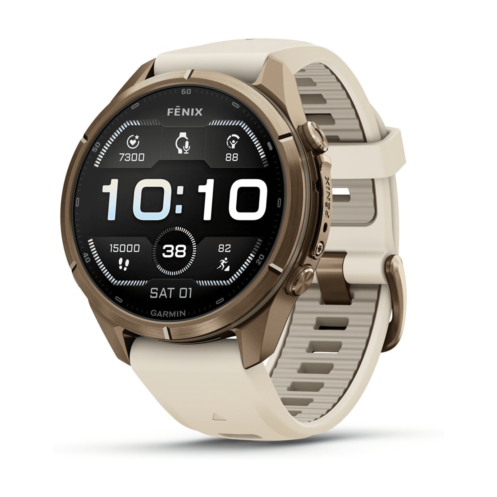 Garmin Fenix 9 Pro 43mm Autumn Gold Titanium / Cream-Fog Grey - 010-04335-26