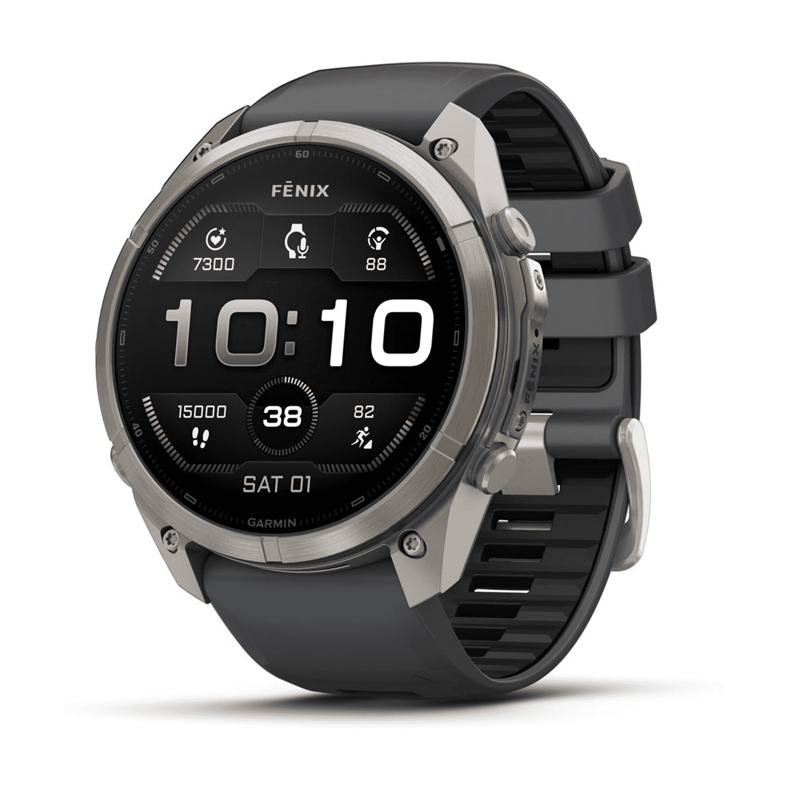 Garmin Fenix 9 Pro 51mm Titanium / Graphite-Black Silicone - 010-04337-26
