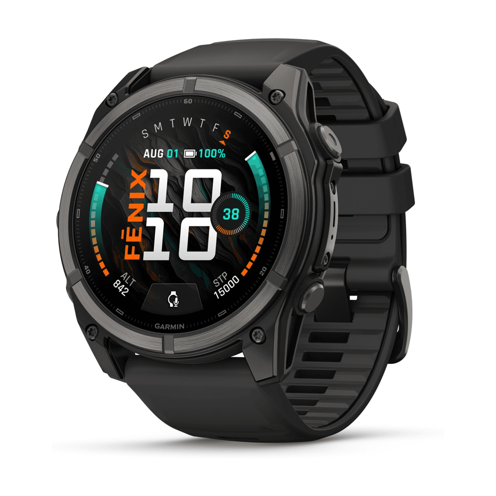 Garmin Fenix 9 51mm Carbon Grey DLC Titanium / Black Silicone - 010-04763-11