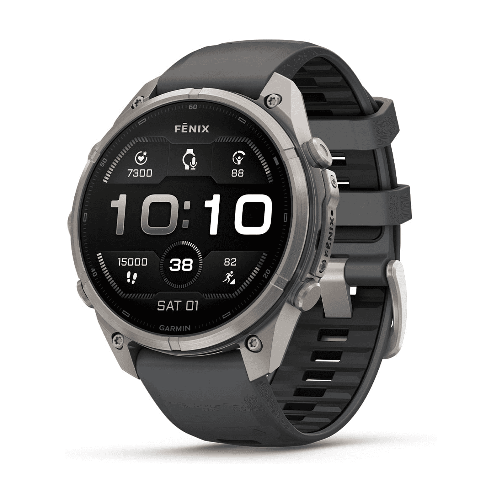Garmin Fenix 9 Pro 47mm Titanium / Graphite-Black Silicone - 010-04336-26